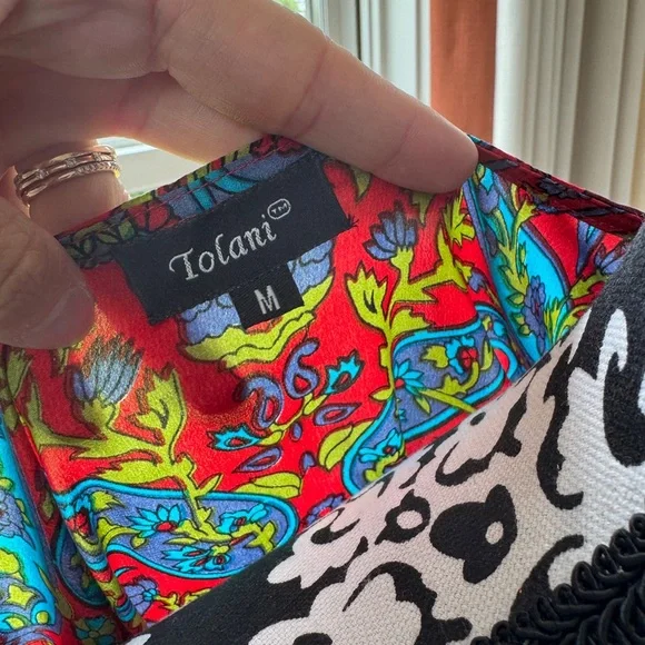 Colorful Paisley Women's Top or CoverUp - Picture 4 of 4